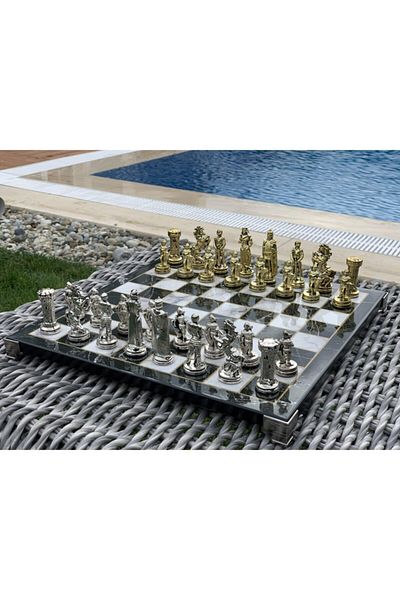 POLO BLUE UK Large Size Chess Set