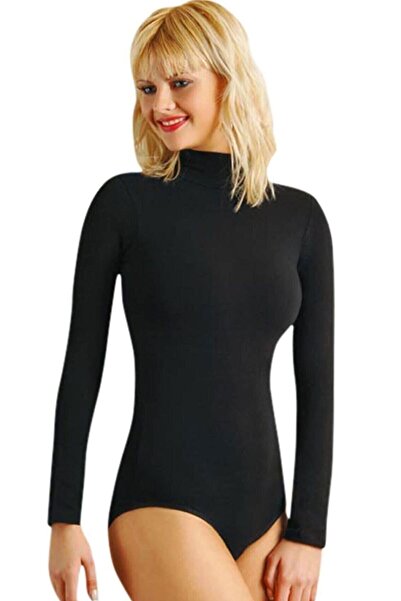 Hepsine Rakip Body cu mânecă lungă pentru femei, bumbac cu cârlige, pentru at...