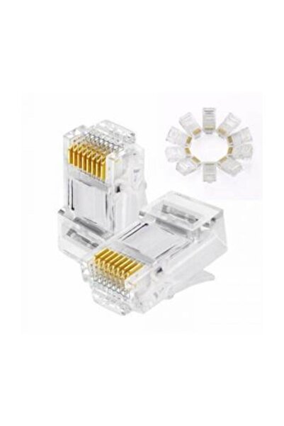 5.11 Tactical Rj-45 Konnektör Jak Cat6 Internet Kablosu Ucu 10 Adet