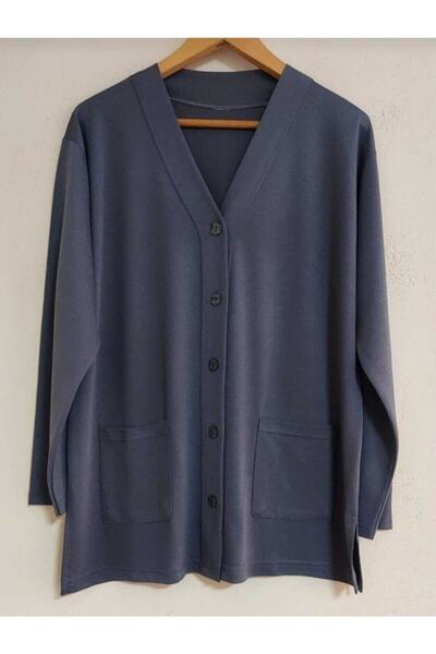 NOBLE STORE Women's Seasonal Combed Cotton Mother's Cardigan with Pockets