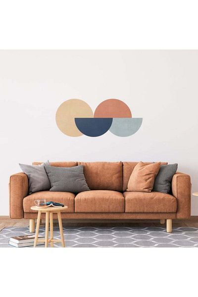 ENGINPRINT Circle Patterns Wall Sticker UV Printing