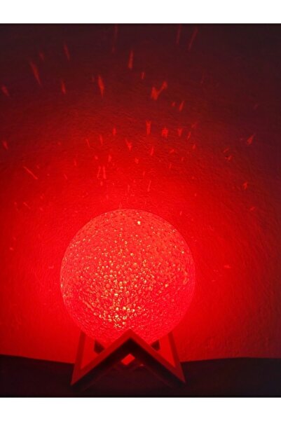 Genel Markalar Kırmızı Dolunay Yıldız Saçan Parlak ve Şık Tasarım