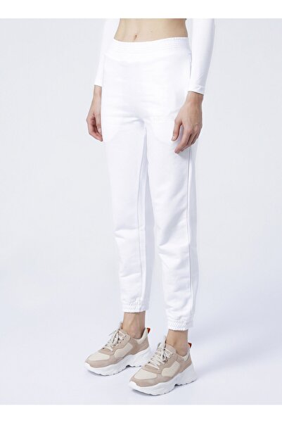 ECKO UNLTD Ecko Unlimited Aisha Regular Waist Regular Fit White Women's Sweatpants