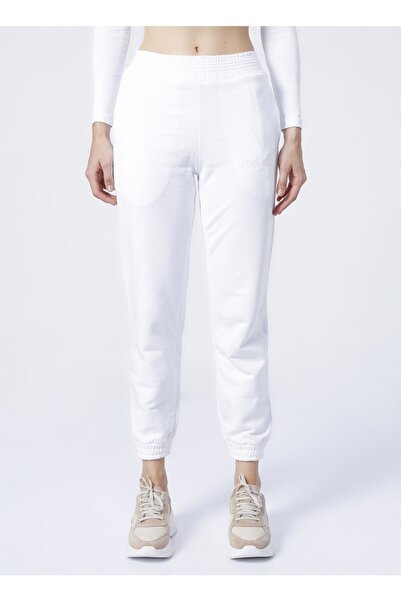 ECKO UNLTD Ecko Unlimited Aisha Regular Waist Regular Fit White Women's Sweatpants