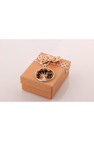 OSMANLI DOĞAL TAŞ Sertifikalı Kaplan Gözü Kolye Ucu