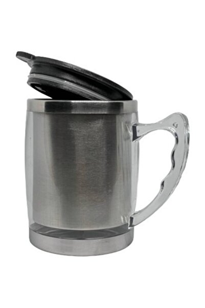 TROPİKAL Şeffaf Termos Kupa