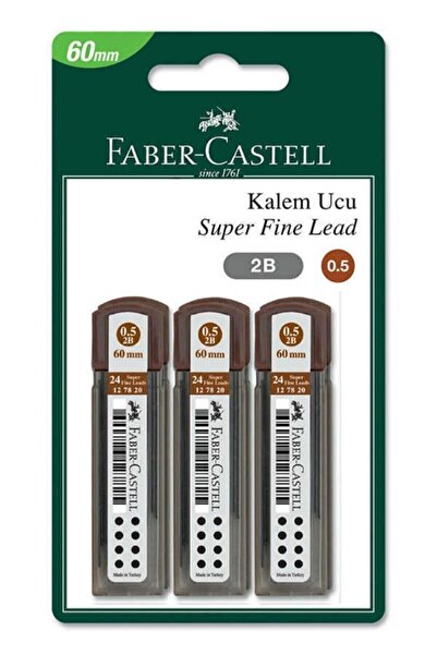 Faber Castell 0.5 Uç Min 6 Adet 0.5 Kalem Ucu 6 Tüp Blisterli