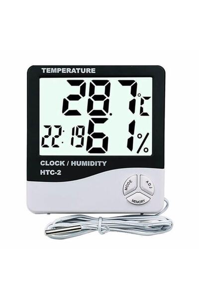 SANEC Htc-2 Dijital Termometre Sıcaklık Ve Nem Ölçer Problu