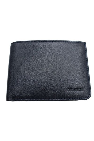 Grande Navy Blue Genuine Leather Men's Wallet - 1410