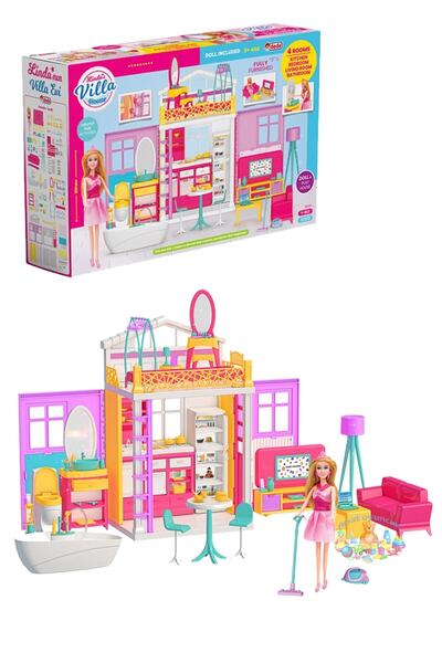 Fırsat Oyuncak Oyuncak Linda Villa Ev Bebek Hediyeli Linda Villa Ev
