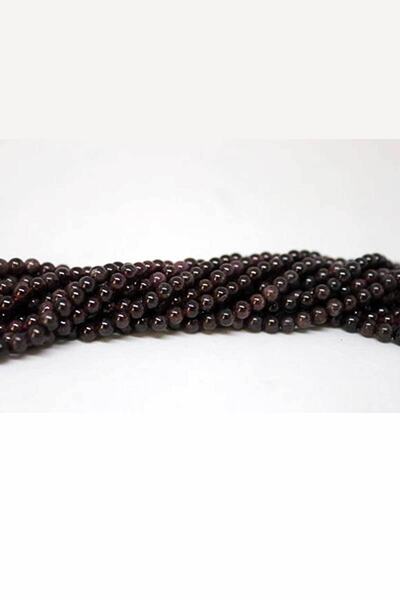 Yasamtohumu Veličina narukvice Lal (GRANAT) kamen pola niza 3mm (17cm dužine)