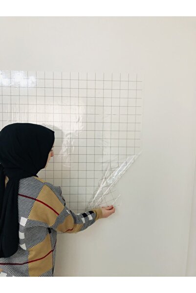 Tutunabilir Kağıt Kareli Şeffaf Tahta Akıllı Kağıt Tahta Yazı Tahtası 120x100...