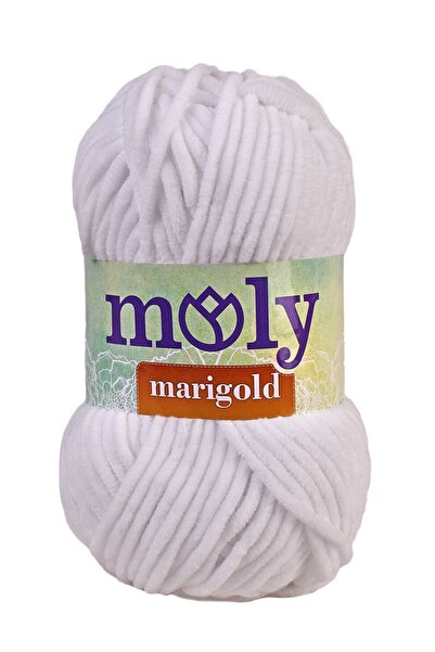 Moly Marigold Kadife Örgü Ipi 100gr | 041-beyaz |