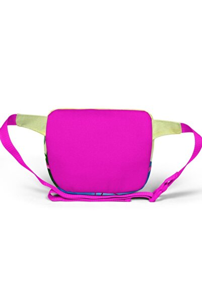 Coral High Pink Flamingo Patterned Waist Bag 22592