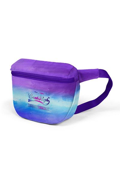 Coral High Purple Blue Color Transition Waist Bag 22593