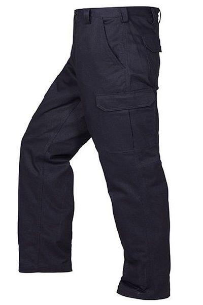 modası Pantaloni de in pentru bărbați cu buzunare cargo