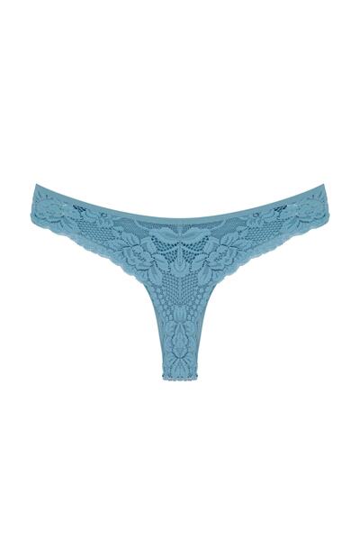 Zena Бавовняні мереживні стрінги для жінок - набір з 3 штук