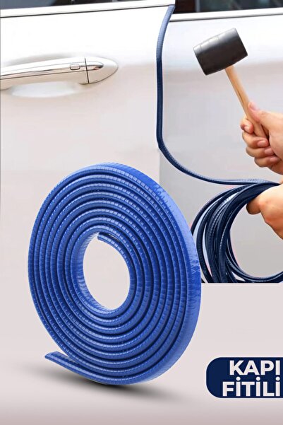 C9 Mavi Oto Kapı Fitili Çizilme Çarpma Önleyici Araç Kapı Koruyucu Fitil 5 Metre