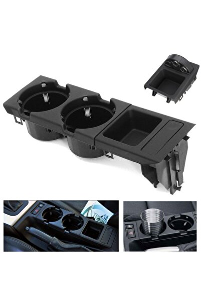 OEM Bmw E46 Bardaklık Madeni Para Kutusu Set Siyah