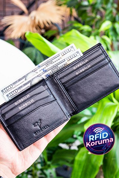 Garbalia Kevin Genuine Leather Natural Black Men's Wallet