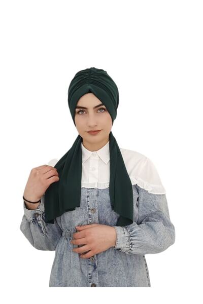 modi تصميم جاهز للشعر باللون الأخضر الزمردي