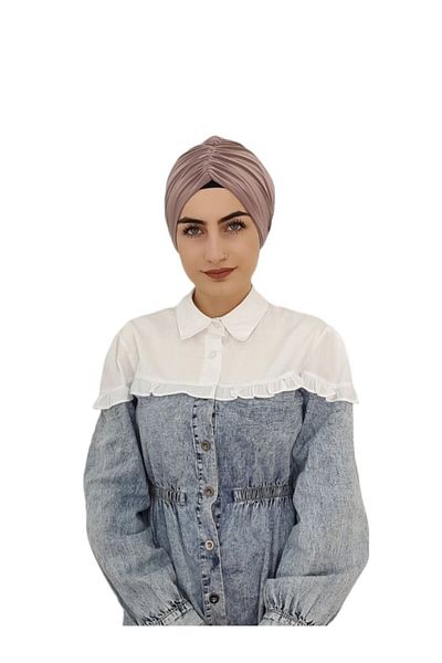 R&S modibone Готова шапка с връзки отпред и връзки отзад, цвят норка