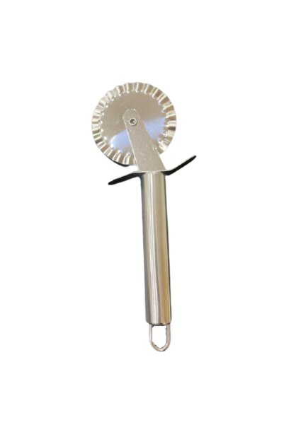 PASTRY PLANET رولة عجين معدنية كبيرة مسننة