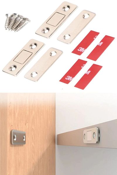 safestore 3 buc. Capac ușă multifuncțional Sertar dulap Mobilier Opritor Închidere Magneți
