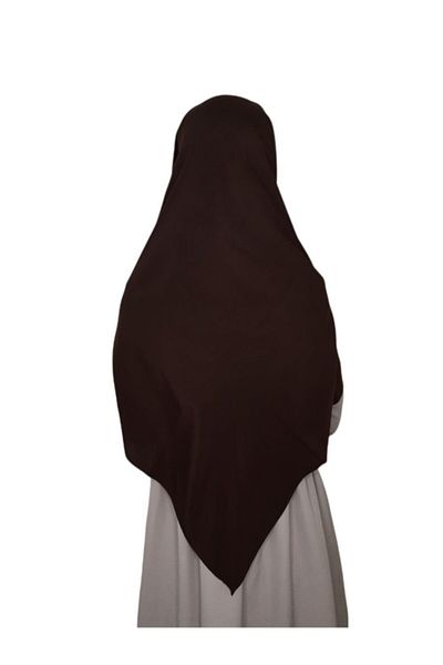 modi Κασκόλ Midene Silk Μεγάλο Μέγεθος 110x110 Σκούρο Καφέ Χρώμα