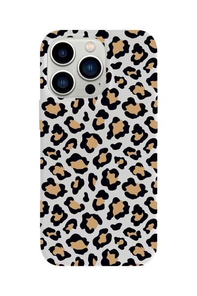 shoptocase Iphone 13 Pro Lansman Leopar Desenli Telefon Kılıfı