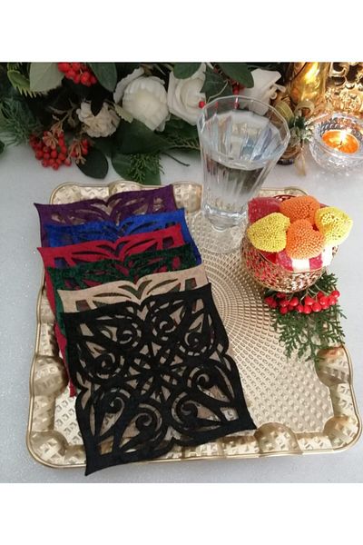 Lady Rio Presentation Napkin Laser Engraving 6 Pieces