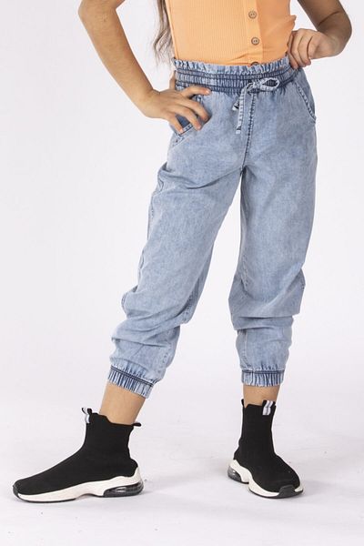 DMB BOYS & GIRLS Girl's Jeans with Elastic Waist