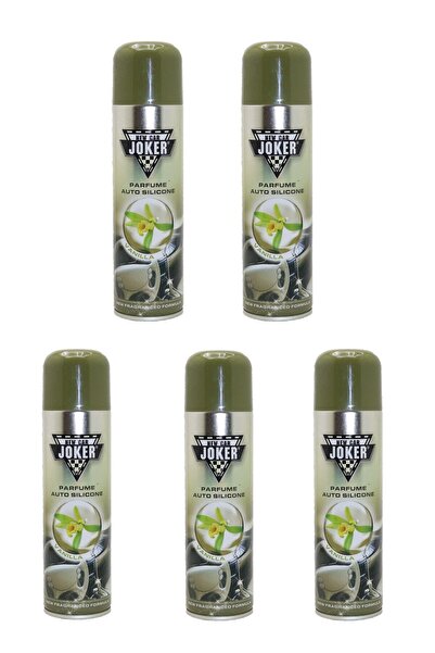 joker 5 Adet Parfümlü Silikon Araç Içi Parlatıcı Sprey Vanilya Kokulu 200ml