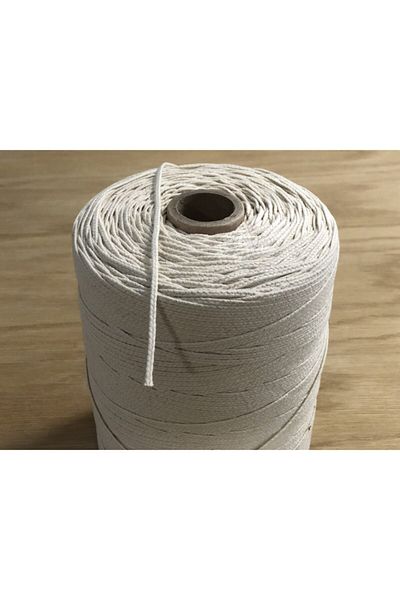 Dolide Fitil de lumânare 100% bumbac (FRĂȚĂ DE LUMÂNARE) Numărul 20 - 1 metru