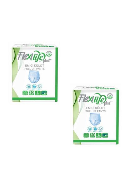 Flexi Life Flexilife Plus Absorbent Panties Patient Diapers Large Size Large 2 Pack 60 Pieces