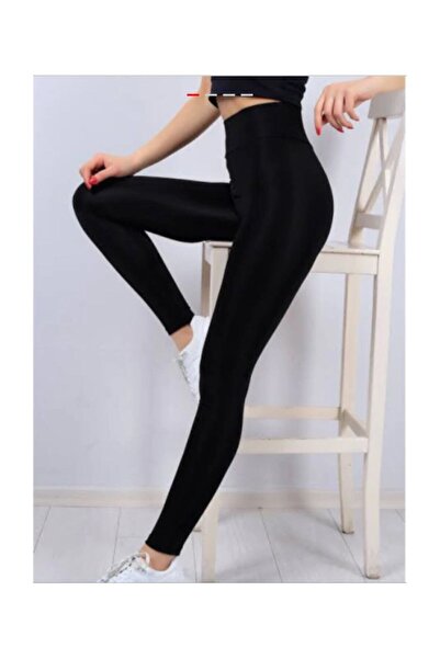 Momslab Ženske crne plišane tajice