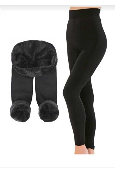 Momslab Ženske termo plišane leggins hlače