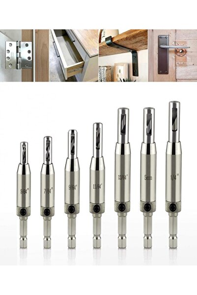 Rox Wood 0086 Kendinden Merkezlemeli Bits Saplı Matkap Ucu Seti 7 Parça