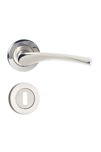 Hira Simay Nickel Satin Badge Economical Door Handle Room Aluminum - Door Handle