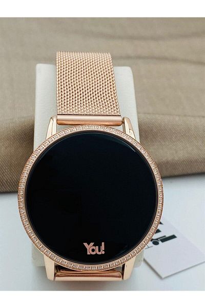 You Watch Yw3122 ساعة يد نسائية مرصعة بالأحجار