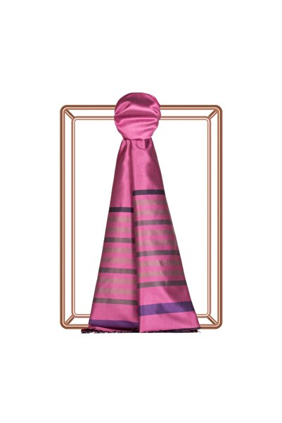 ipekevi Μεταξωτό σάλι Begonvil Thin Meridian ριγέ