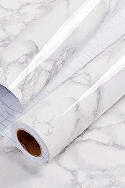 TEKNO İSTANBUL Gri 5mt X 60 Cm Mermer Desenli Masa Tezgah Mutfak Su Geçirmez ...