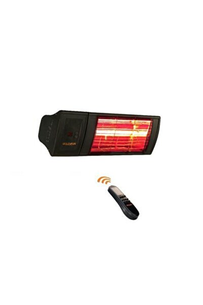 GOLDSUN Supra Plus Gss20p 2000w Uzaktan Kumandalı Su Korumalı Elektrikli Infrared Isıtıcı-siyah