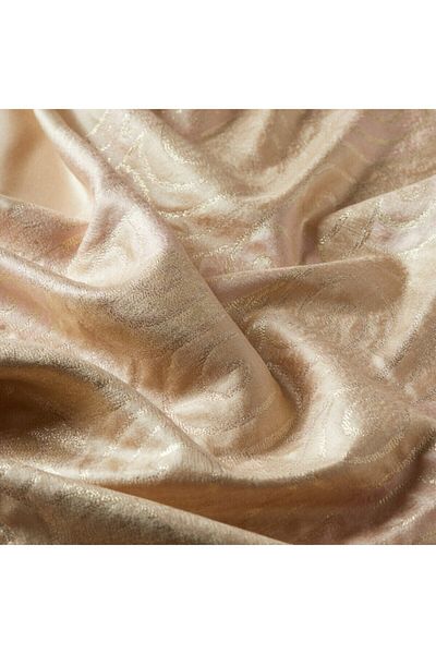 ipekevi Powder Glitter Spiral Patterned Silk Shawl