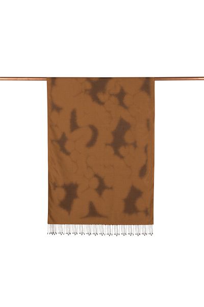 ipekevi Honey Foam Spraying Patterned Silk Shawl