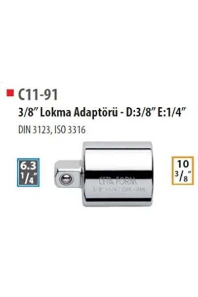 CETA FORM Lokma Adaptörü 3/8''fx1/4'' C11-91