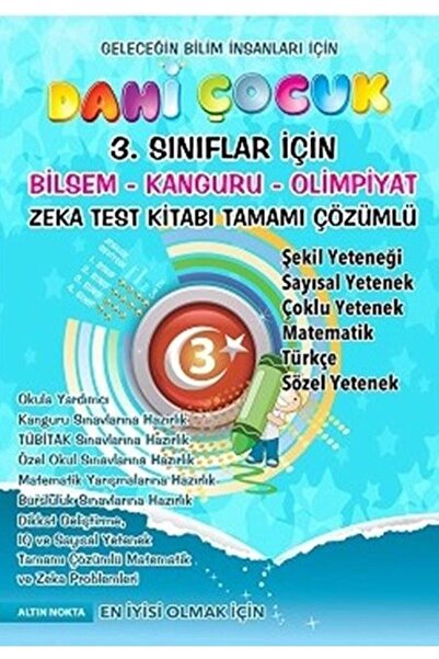 Genel Markalar Altın Nokta 3. Sınıf Dahi Çocuk Bilsem Kanguru Olimpiyat Zeka Kit