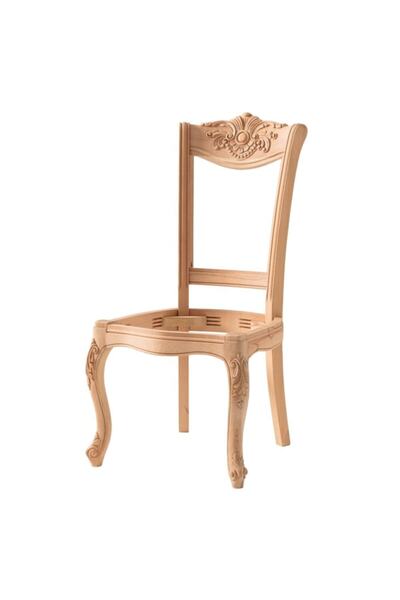 ROYS AHŞAP Ahşap 5526 Masif Ham Saray Sandalye