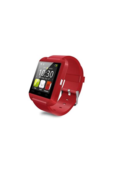 TRC U8 Akıllı Saat Smart Watch Ios Ve Android Uyumlu Bluetooth Saat Kırmızı Mywtch-u8