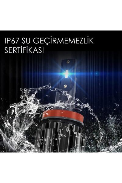 WALZEN H7 Led 10000 Lümen Xenon Led Zenon Far Ampulü Yeni Nesil Şimşek Etkili